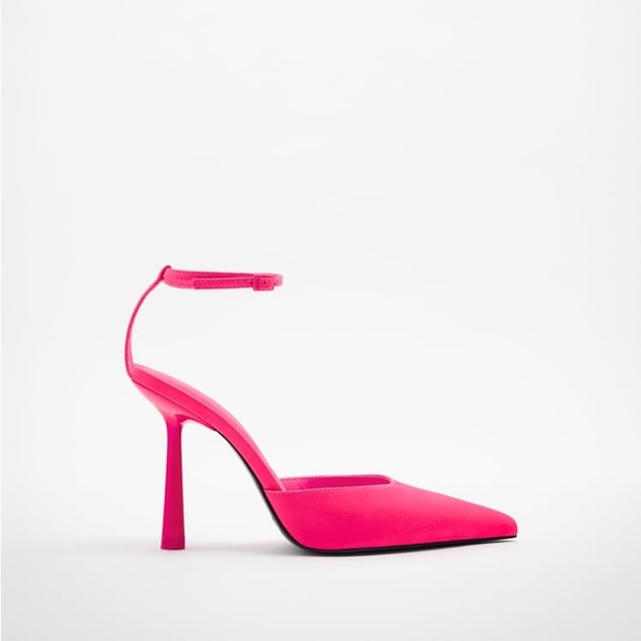 Zara Neon Pink High Heels - Picture 12 of 16